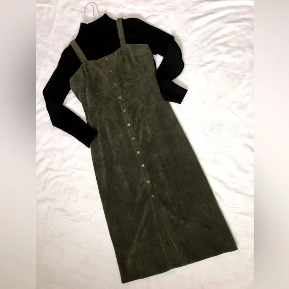 FAVLUX | Dresses | Dark Green Corduroy Jumper Dress Size M | Poshmark FAVLUX | Dresses | Dark Green Corduroy Jumper Dress Size M | Poshmark